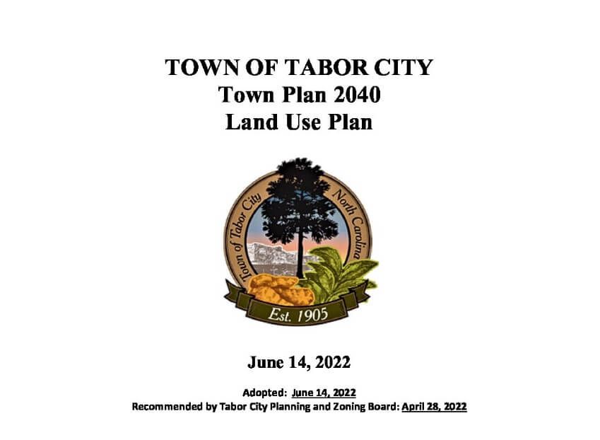 Picture of the cover page of the 2040 Town Plan