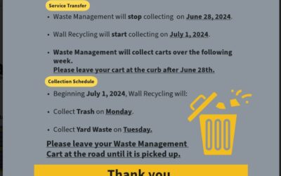 Tabor City Waste Collection Service Announcement