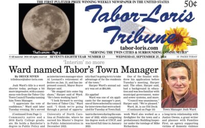 Tabor City Names Josh Ward as Town Manager